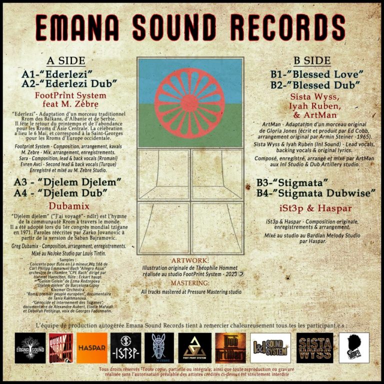 Emana Sound Records #10 - Dubamix Djelem Djelem verso